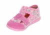 MILAMI 118 BR-62 PINK kapcie dziewczęce różowe na rzepy